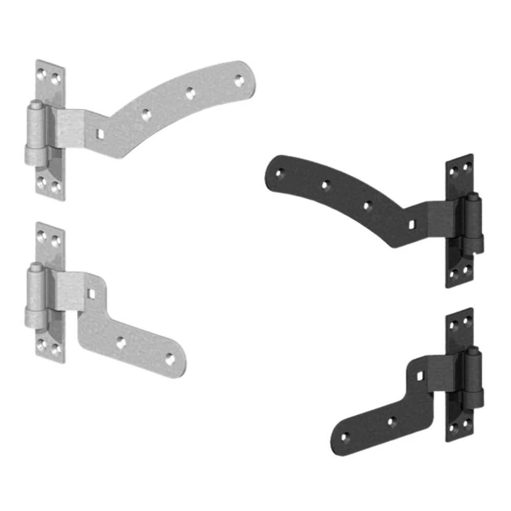 Hinges For Rack Rails Curved Rail Hinge Kit - Clarke Fencing